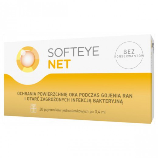 Softeye Net, żel do oczu, 0,4 ml x 20 pojemników jednodawkowych