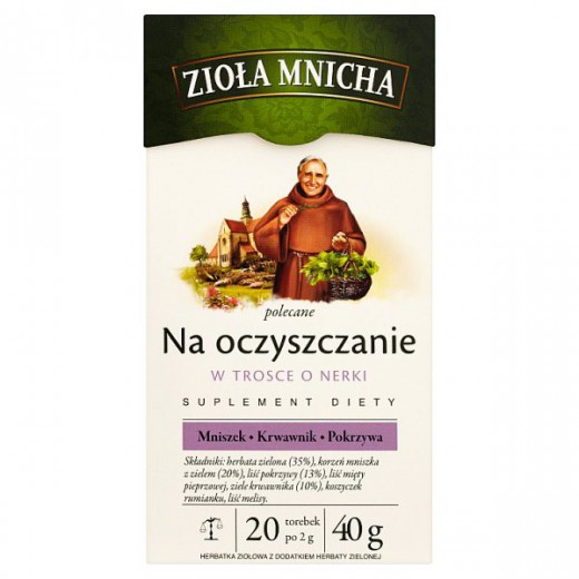 Zioła Mnicha Na oczyszczanie, 2 g x 20 saszetek