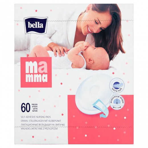 Bella Mamma, wkładki laktacyjne z przylepcem, 60 sztuk