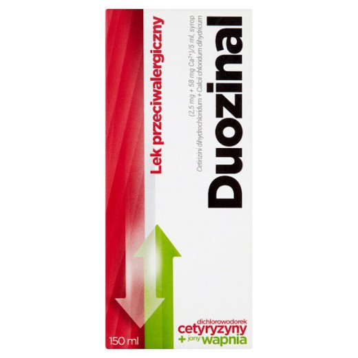 Duozinal (2,5mg+58mg)/5ml, syrop, 150ml