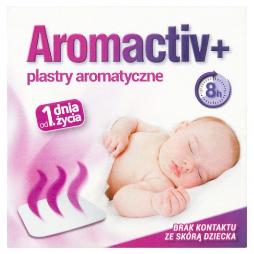 Aromactiv+, plastry aromatyczne od 1 dnia życia, 5 sztuk