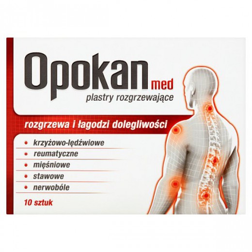 Opokan Med, Plastry rozgrzewające, 10 sztuk
