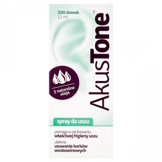 AkusTone, spray do uszu, 15 ml