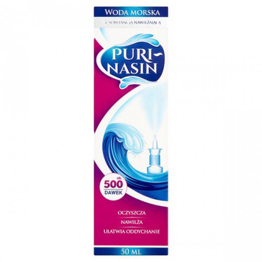 Purinasin, woda morska z substancją nawilżającą, 50ml