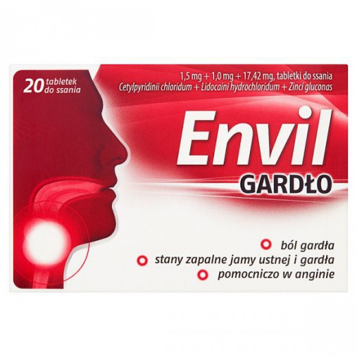 Envil Gardło, 20 tabletek do ssania