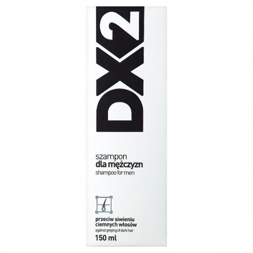 DX2, szampon przeciw siwieniu ciemnych włosów, dla mężczyzn, 150ml