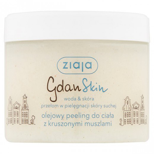 Ziaja GdanSkin, olejowy peeling do ciała z kruszonymi muszlami, 300 ml