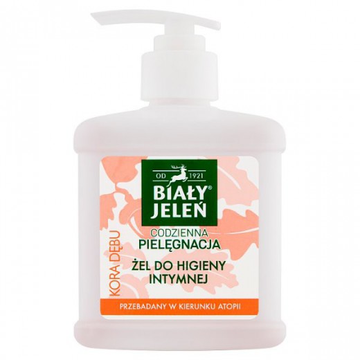 Biały Jeleń Hipoalergiczny, żel do higieny intymnej z korą dębu, 500 ml