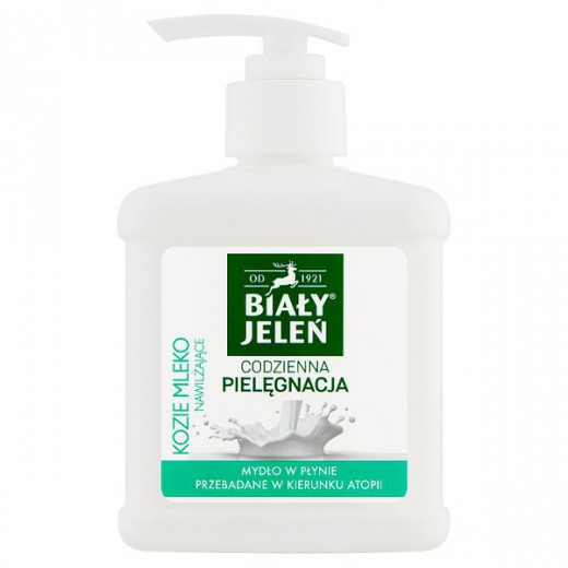 Biały Jeleń, Hipoalergiczne mydło z ekstraktem z koziego mleka, 500 ml