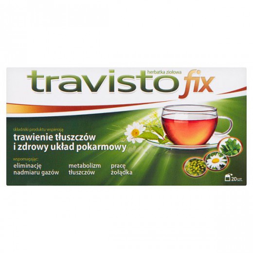 Travisto Fix, herbatka ziołowa, 1,5 g x 20 saszetek