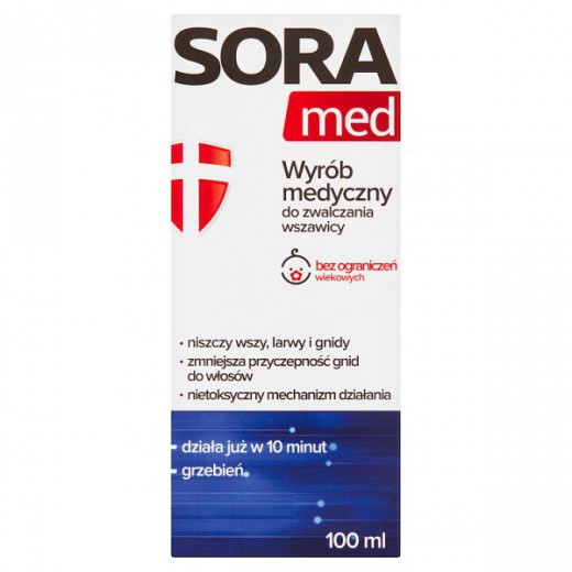 Sora Med, płyn do zwalczania wszawicy głowy, 100 ml