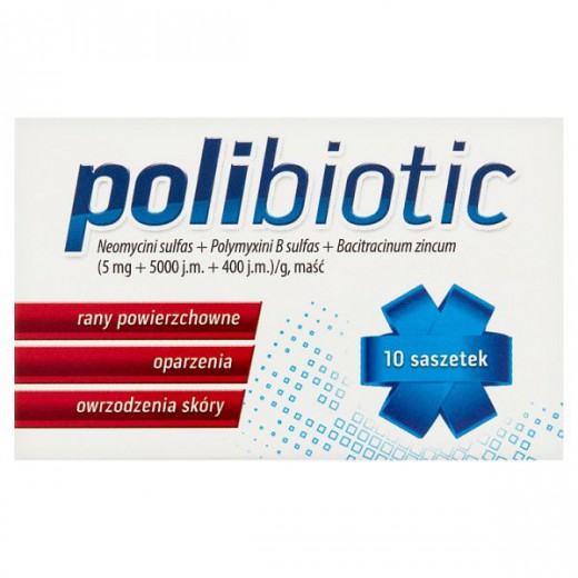 Polibiotic, maść, 10 saszetek po 1 g