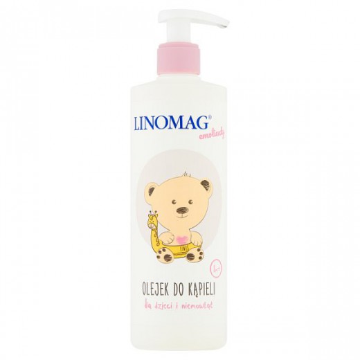 Linomag Emolienty, olejek do kąpieli dla dzieci i niemowląt od 1 miesiąca, 400 ml