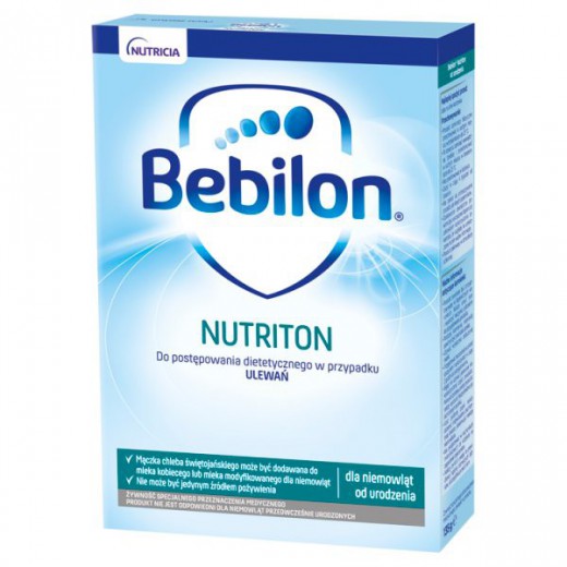 Bebilon Nutriton, preparat zagęszczający w przypadku ulewań, od urodzenia, 135 g