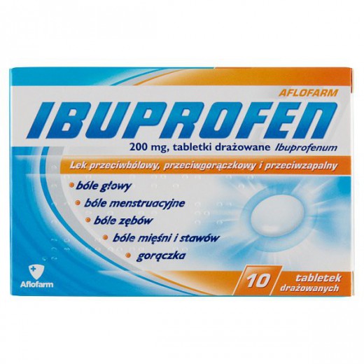 Ibuprofen Aflofarm 200mg, 10 tabletek