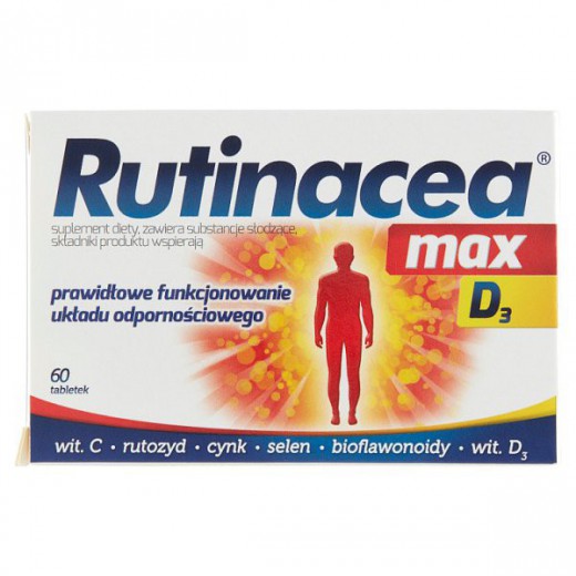 Rutinacea Max D3, 60 tabletek