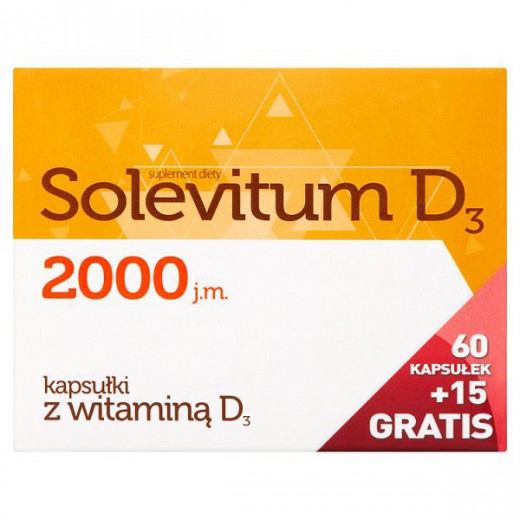 Solevitum D3 2000 j.m., 75 kapsułek
