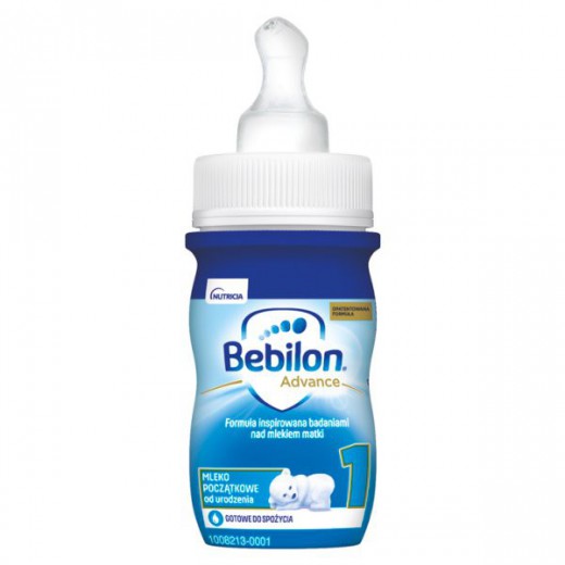 Bebilon Advance 1, mleko początkowe gotowe do spożycia, od urodzenia, 24 szt x 90 ml