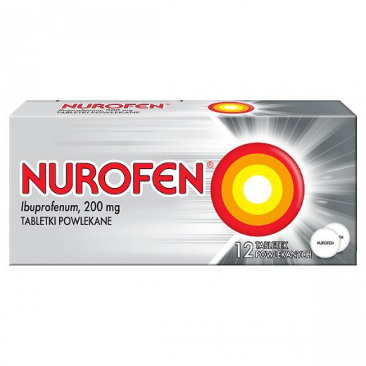 Nurofen 200mg, 12 tabletek