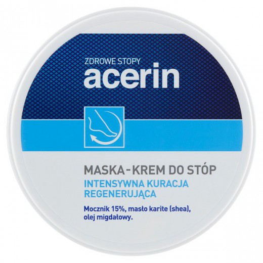 Acerin, maska - krem do stóp, intensywna kuracja regenerująca, 125 ml