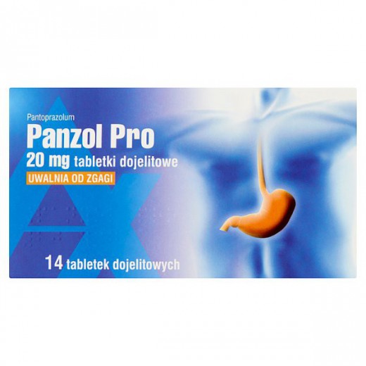 Panzol Pro 20mg, 14 tabletek