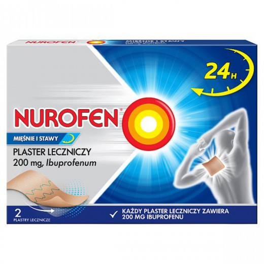 Nurofen, Mięśnie i Stawy, plaster leczniczy, 2 sztuki