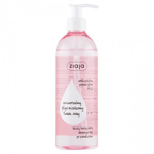 Ziaja, uniwersalny płyn micelarny, twarz i oczy, 390 ml
