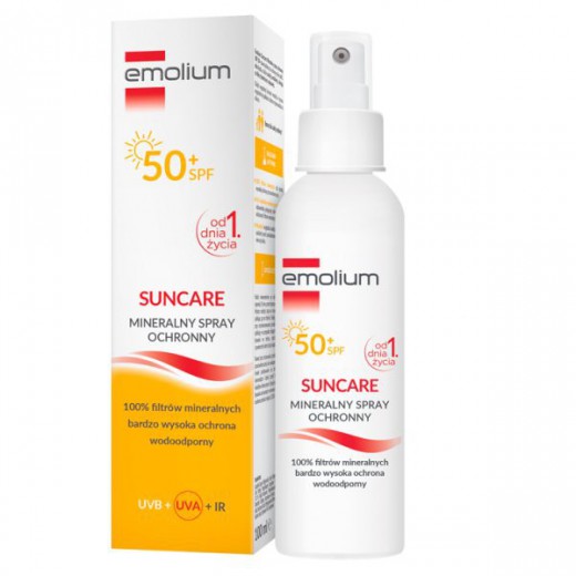 Emolium Suncare, mineralny spray ochronny, SPF50+, 100ml