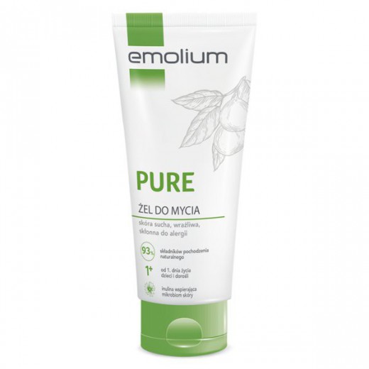 Emolium Pure, żel do mycia dla dzieci od 1 dnia życia i dorosłych, 200 ml