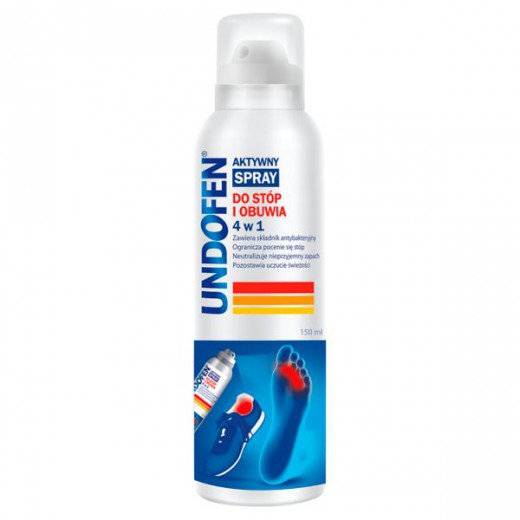 Undofen, spray do stóp i obuwia aktywny 4w1, 150ml