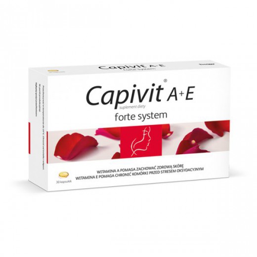 Capivit A+E Zdrowa i piękna skóra (Capivit A+E forte system), 30 kapsułek