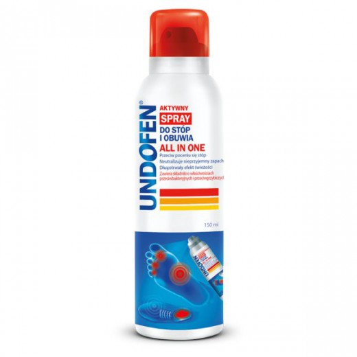 Undofen, spray do stóp i obuwia antygrzybiczy, All in One, 150ml