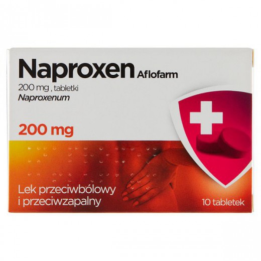 Naproxen Aflofarm 200 mg, 10 tabletek