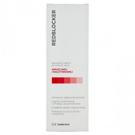 Redblocker, łagodzący balsam do skóry wrażliwej i naczynkowej, 180 ml