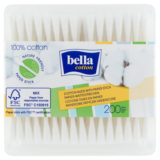 Patyczki higieniczne BELLA, 200sztuk