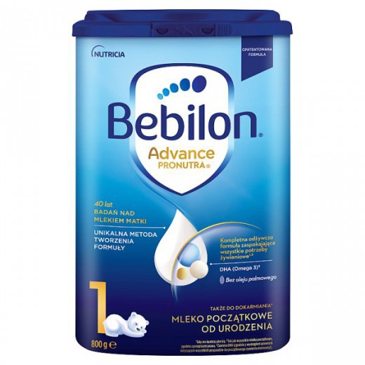 Bebilon Advance Pronutra 1, mleko początkowe, od urodzenia, 800 g