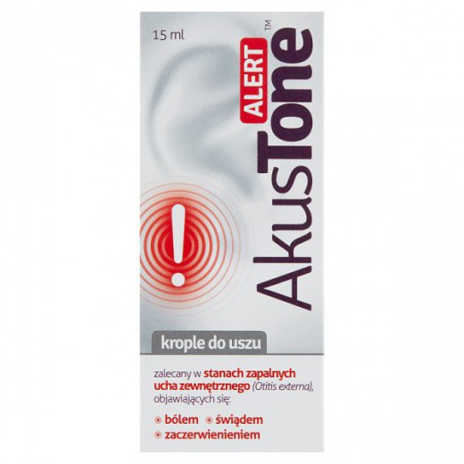 AkusTone Alert, krople do uszu, 15 ml