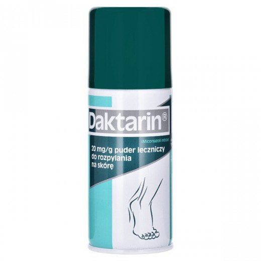 Daktarin 20 mg/ g, puder leczniczy do rozpylania na skórę, 100 g