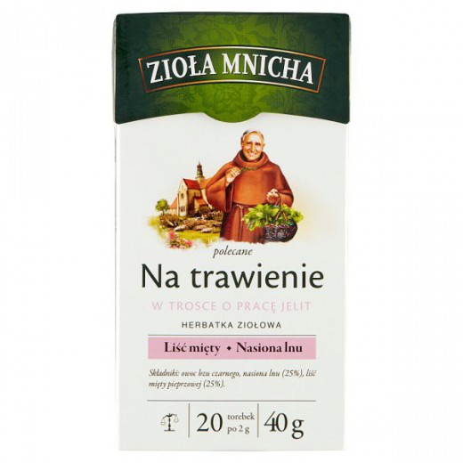 Zioła Mnicha Na trawienie, 2 g x 20 saszetek