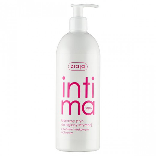 Ziaja Intima, kremowy płyn do higieny intymnej z kwasem mlekowym, ochronny, 500 ml