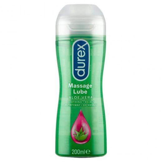 Durex, nawilżający żel intymny i do masażu 2w1, aloes, 200 ml