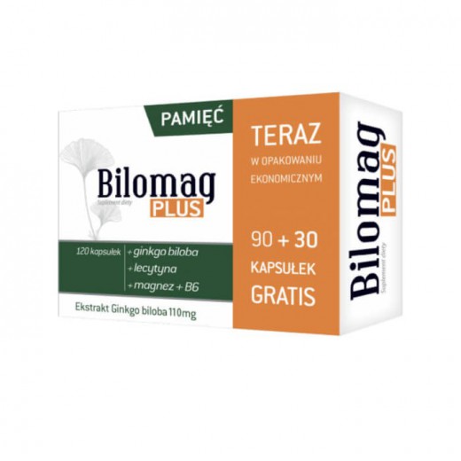 Bilomag Plus, 90+30 kapsułek