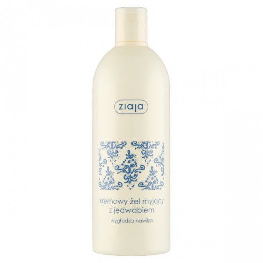 Ziaja, kremowe mydło z jedwabiem, pod prysznic i do kąpieli, 500 ml
