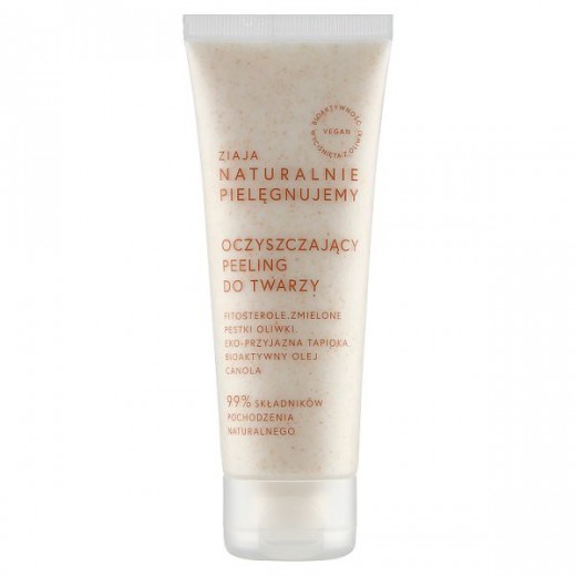 Ziaja Naturalnie Pielęgnujemy, oczyszczający peeling do twarzy, 70 ml