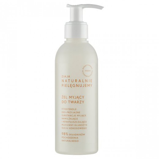 Ziaja Naturalnie Pielęgnujemy, żel myjący do twarzy, 190 ml