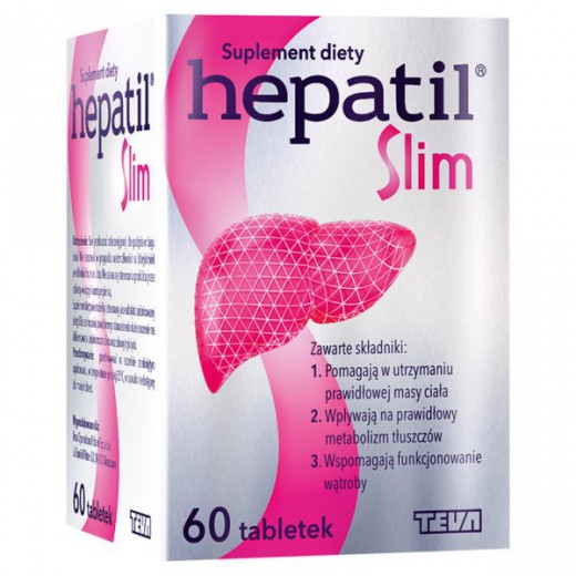 Hepatil Slim 600mg, 60 tabletek