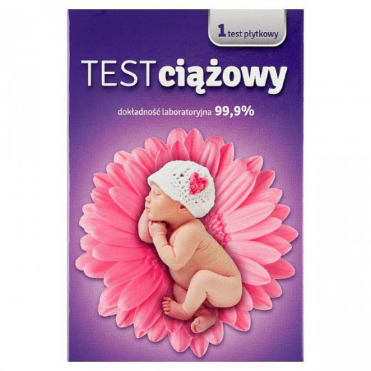 Test ciążowy, płytkowy, 1 sztuka