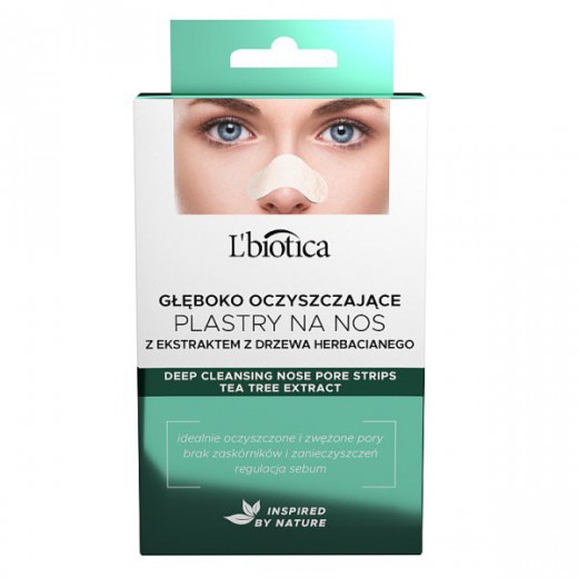 L'biotica Home Spa, głęboko oczyszczające plastry na nos, 3 sztuki
