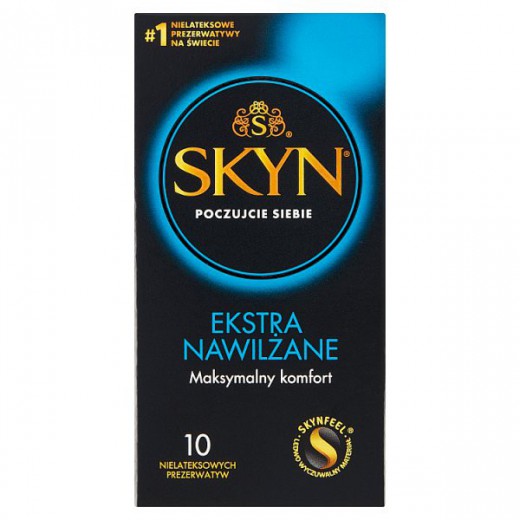 Unimil Skyn Ekstra Nawilżene, prezerwatywy nielateksowe, 10 sztuk