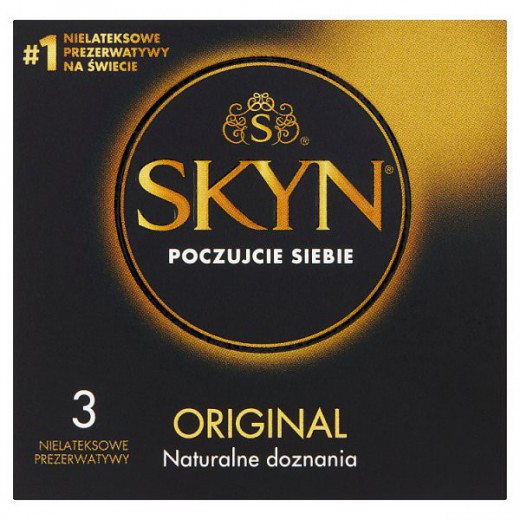 Unimil Skyn Original, prezerwatywy nielateksowe, 3 sztuki